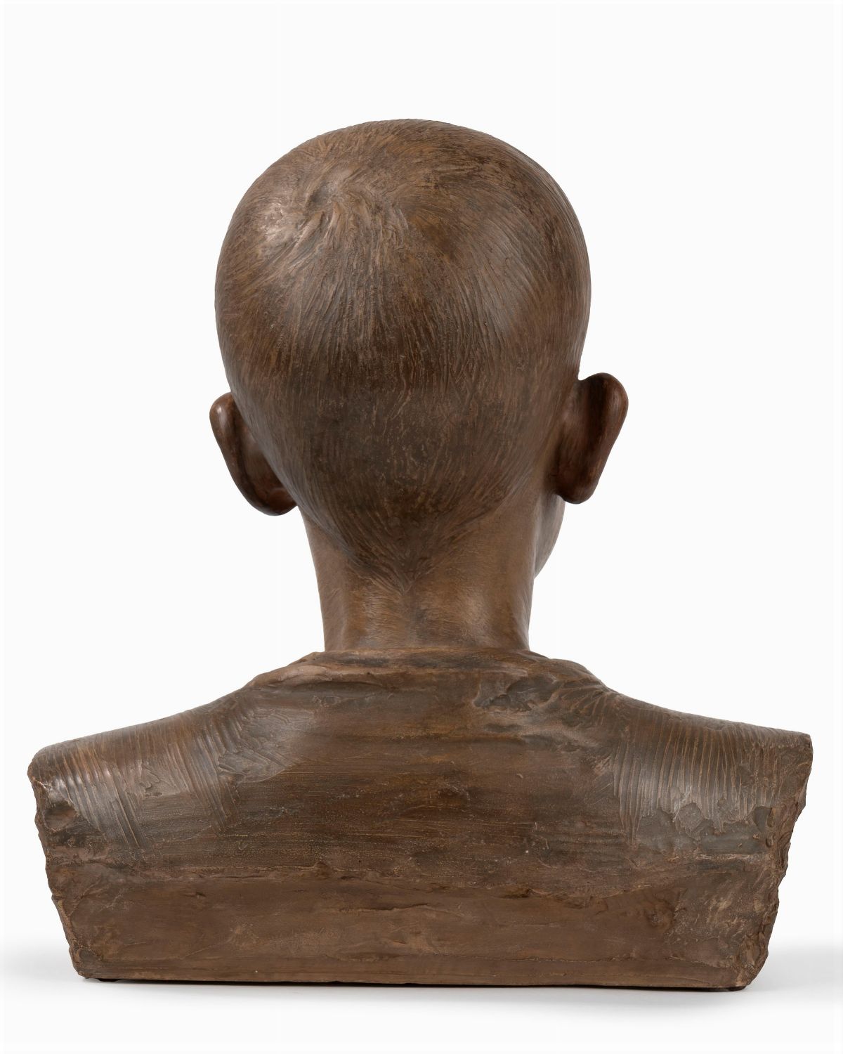 Costantino Barbella - Il figlio Bruno, scultura in terracotta