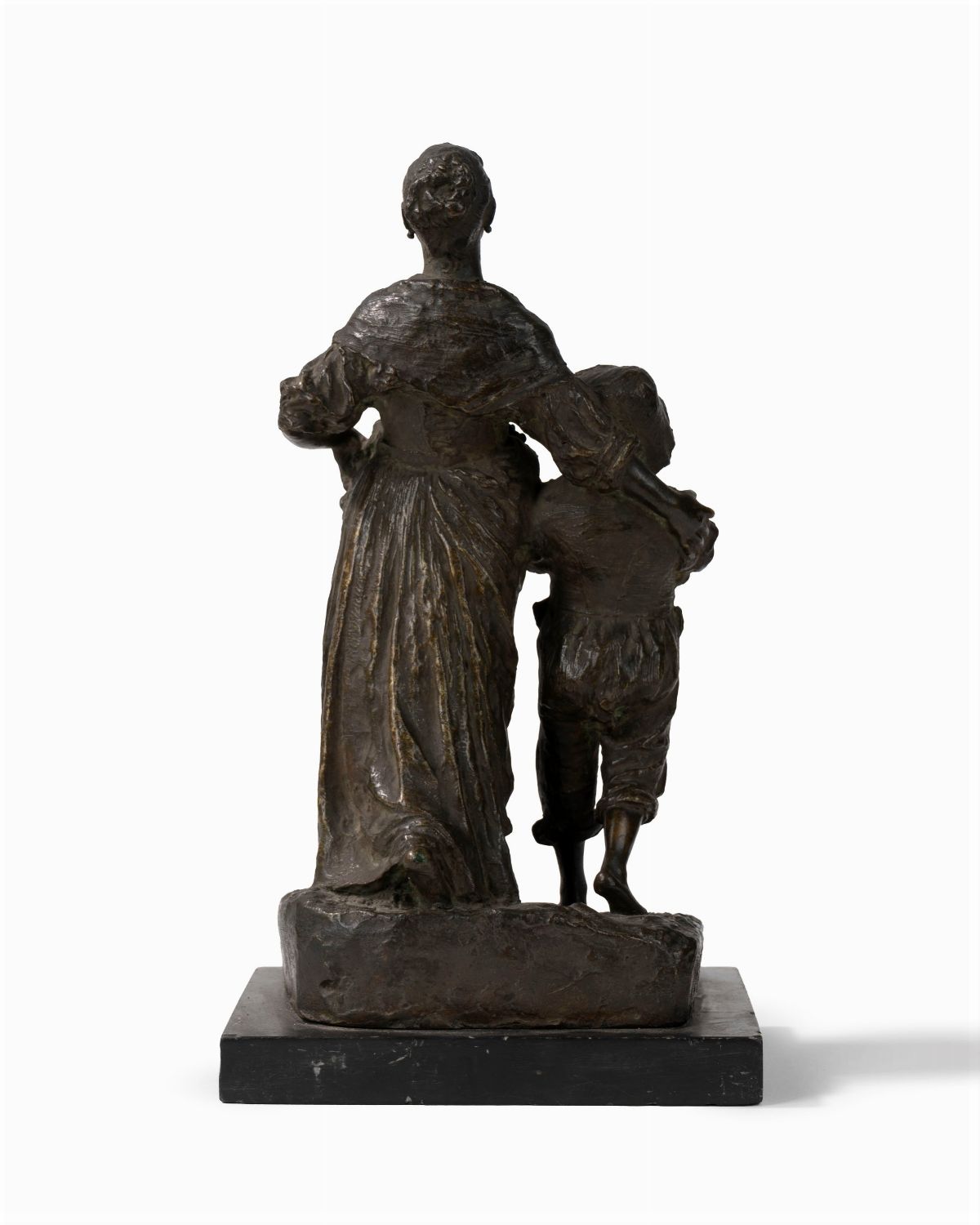 Costantino Barbella - Idillio - scultura in bronzo del 1892