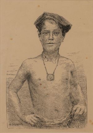 Cascella Basilio - “Young man in costume”