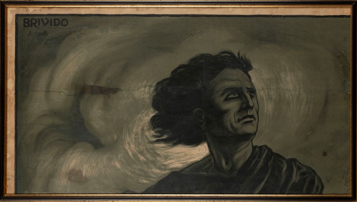 Basilio Cascella - Brivido, cromolitografia