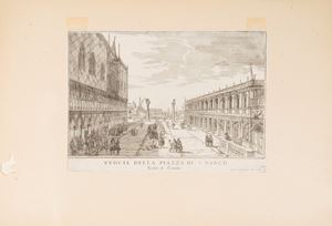 Veduta della Piazza di San Marco verso il canale 