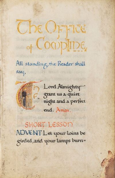 The Office Of Compline [L'ufficio della Compieta]