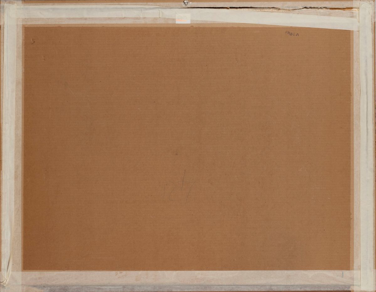 Carlo D'aloisio da Vasto - Raduno - acquarello su cartoncino, 1928