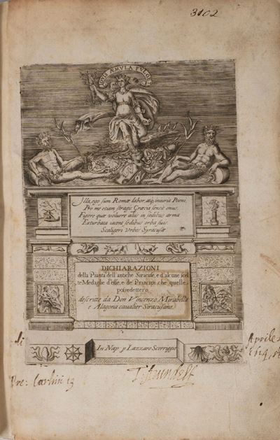 Dichiarazioni della Pianta delle Antiche Siracuse e di Alcune Scelte Medaglie di Esse e dei Princ...