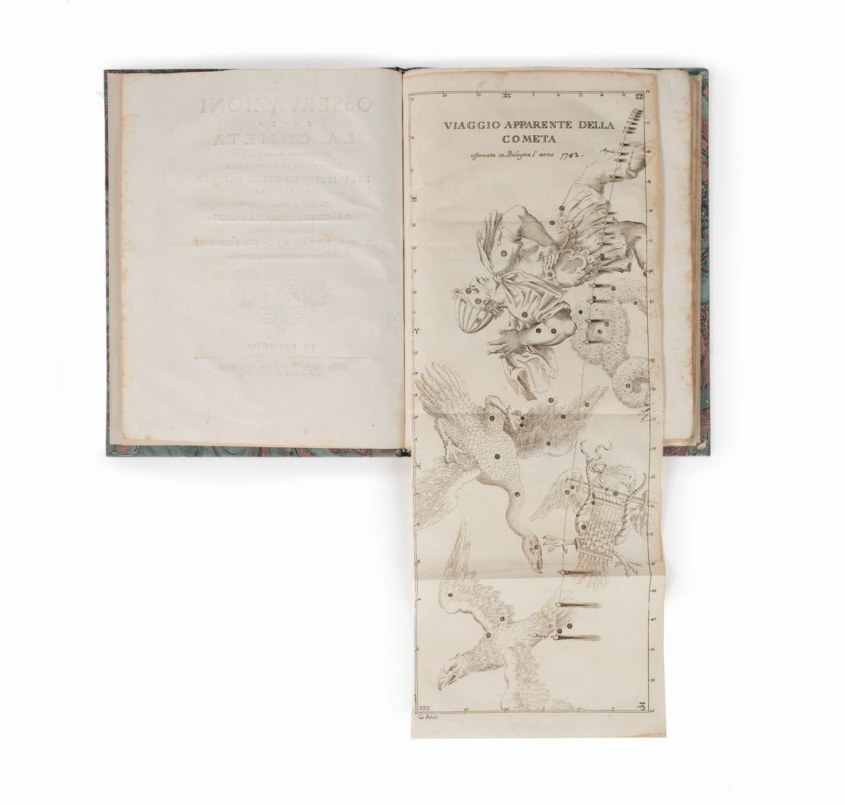 1) la Cometa Dell'anno 1739 Osservata nella Specula Dell'istituto delle Scienze di Bologna Ne' Me...