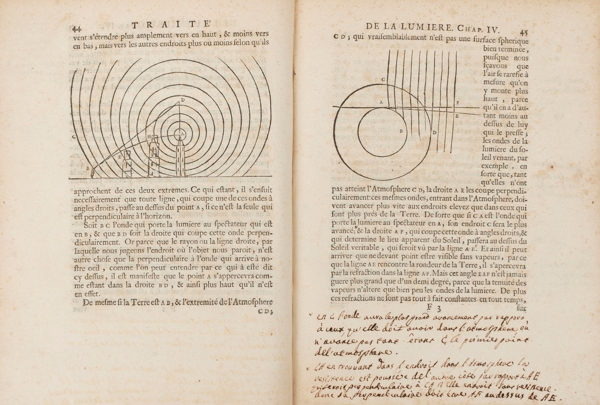 Christiaan Huygens - Traité De la Lumière. Où Sont Expliquées Les Causes De Ce Qui Luy Arrive Dan...