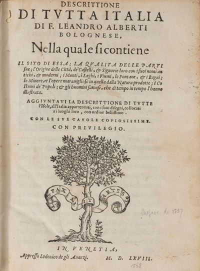Descrittione di Tutta L'italia