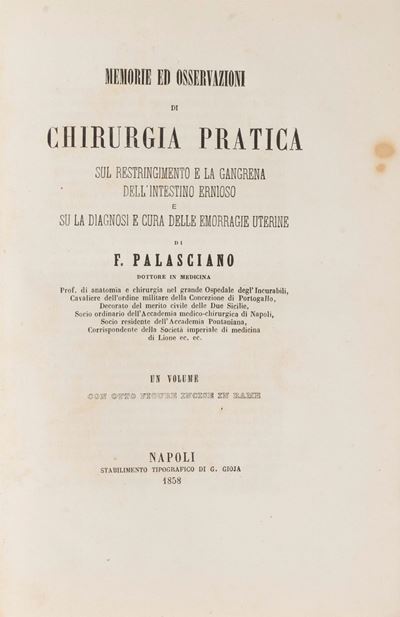 Memorie ed Osservazioni di Chirurgia Pratica.