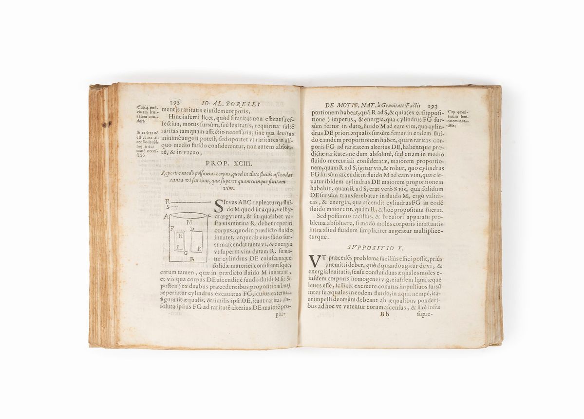 Borelli, Giovanni Alfonso - De Motionibus Naturalibus a Gravitate Pedentibus.