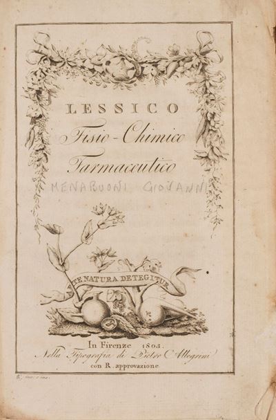 Lessico Fisio-chimico Farmaceutico.