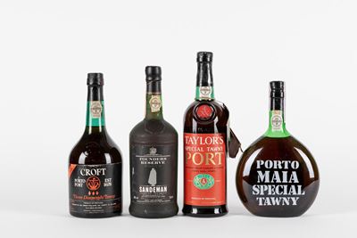 Selezione di Porto: Croft Tree Diamonds, Founders Reserve Sandeman, Taylor's Special Tawny e Port...