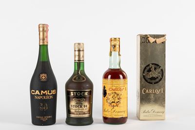 Selezione di Brandy e Cognac, 3 Bottiglie