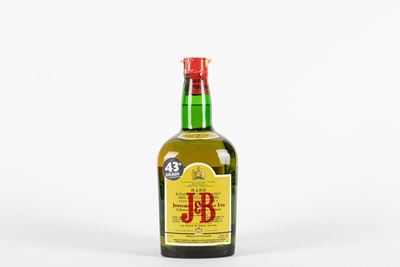 J&B Scotch Whisky, Bottiglia da 2 Litri, Etichetta Anni '80