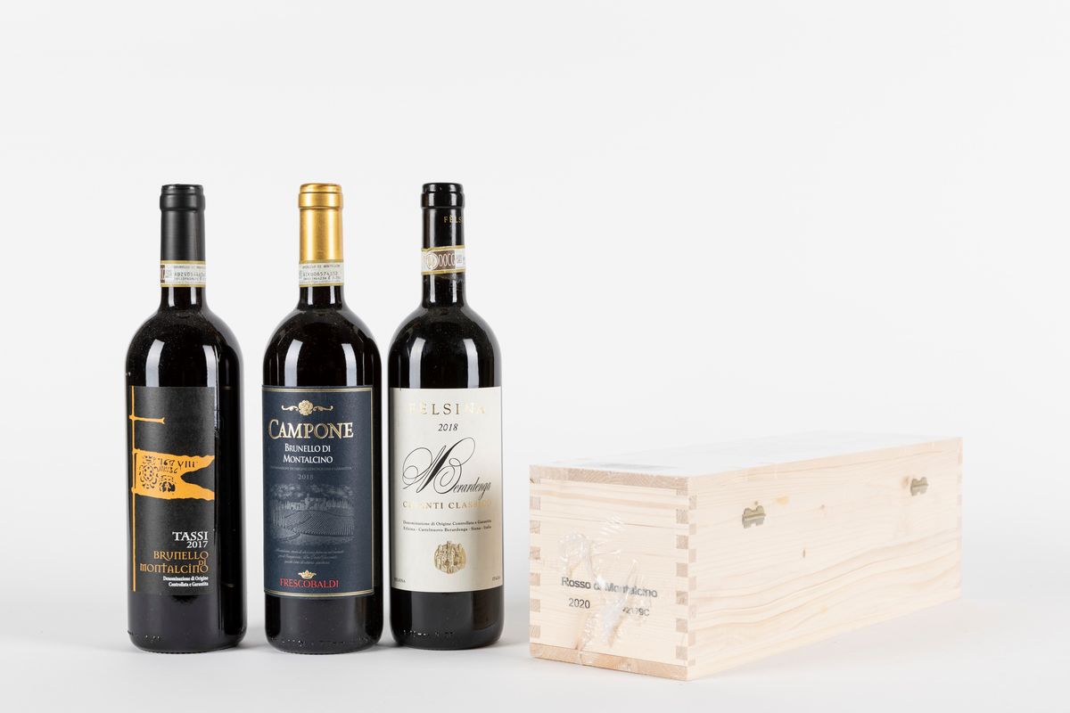Toscana - Selezione di Vini Rappresentativi di Montalcino e Chianti (4 Bottiglie)