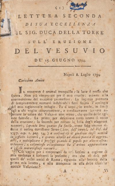 Breve Descrizione della Città di Napoli e del suo contorno, 1792
