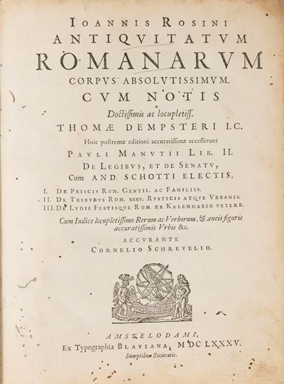 Antiquitatum Romanarum Corpus Absolutissimum, 1685