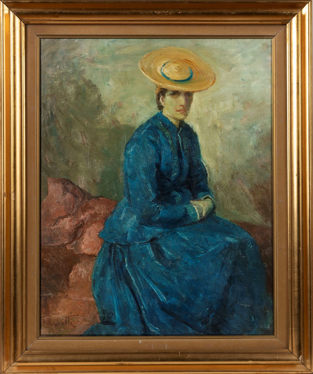 Gaetano Bocchetti - Donna all'antica, olio su tela