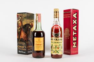 Pedro Domeq Carlos I Solera Especial (1 BT), Brandy Metaxa 7 Stelle (1 BT)