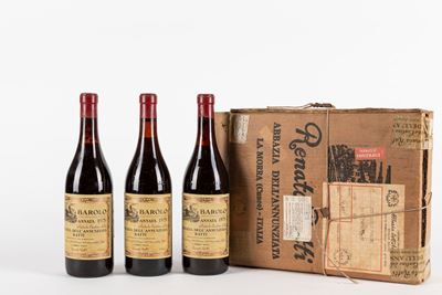 Renato Ratti, Abbazia dell'Annunziata, Barolo DOCG 1975, confezione da 3 bottiglie