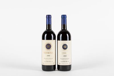 Sassicaia 2000 e 2002 - 2 bottiglie