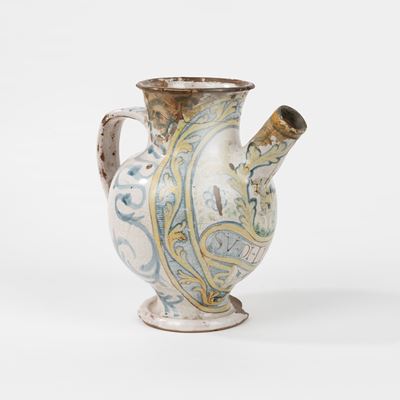 Brocca in Maiolica Policroma