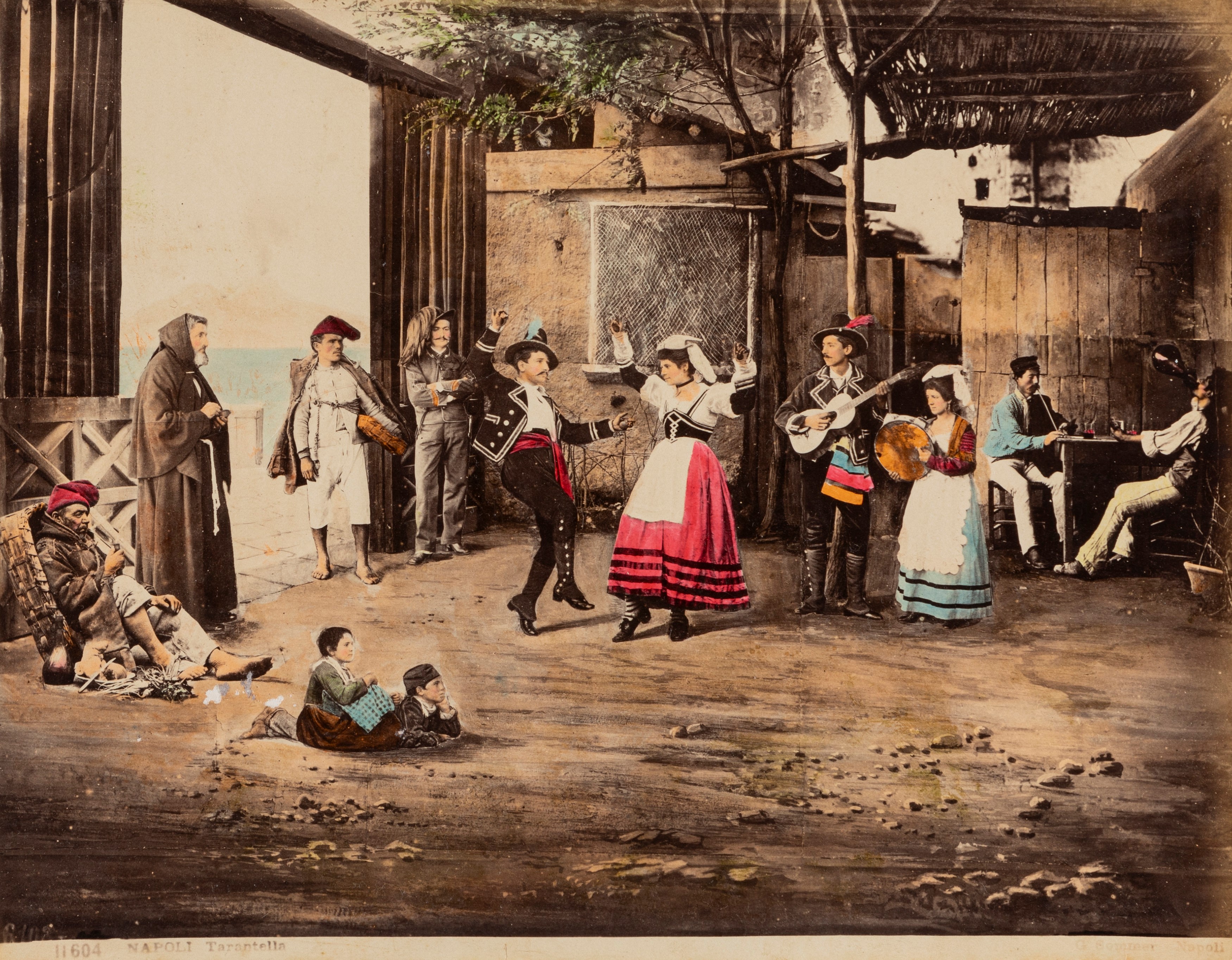 Giorgio Sommer - Napoli, Tarantella ; Napoli, Villa Nazionale