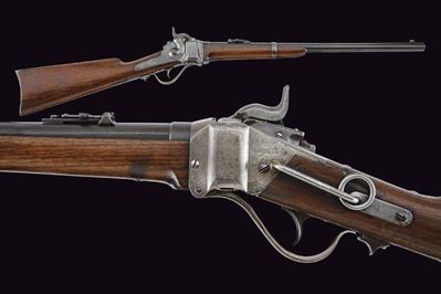 Carabina Sharps New Model 1865 Convertita a Cartuccia Metallica - Usa