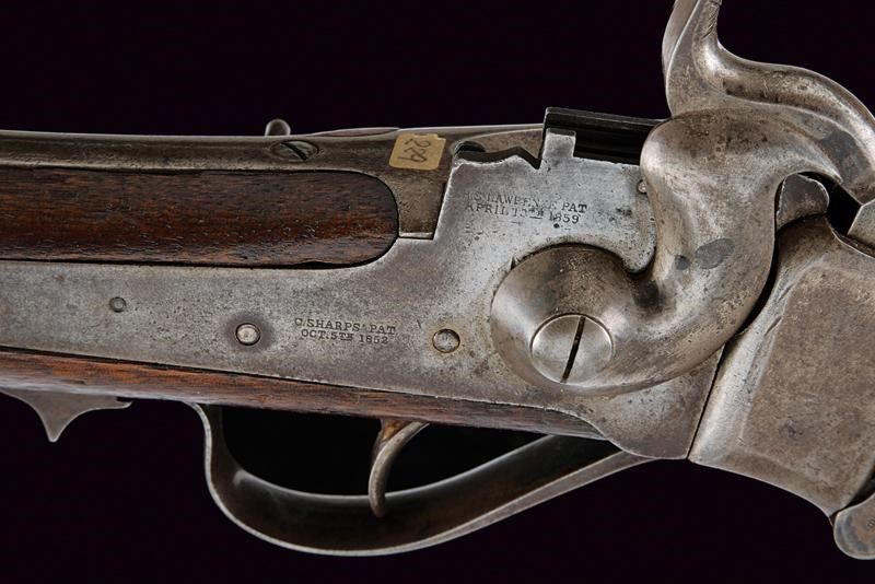Carabina Sharps New Model 1865 Convertita a Cartuccia Metallica - Usa