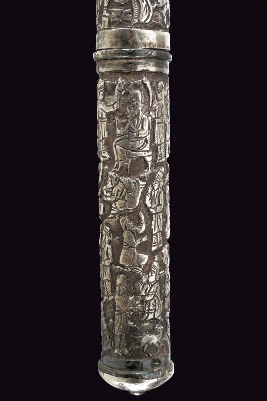 Bellissima Ascia D'onore con Fornimenti in Argento - Indopersia