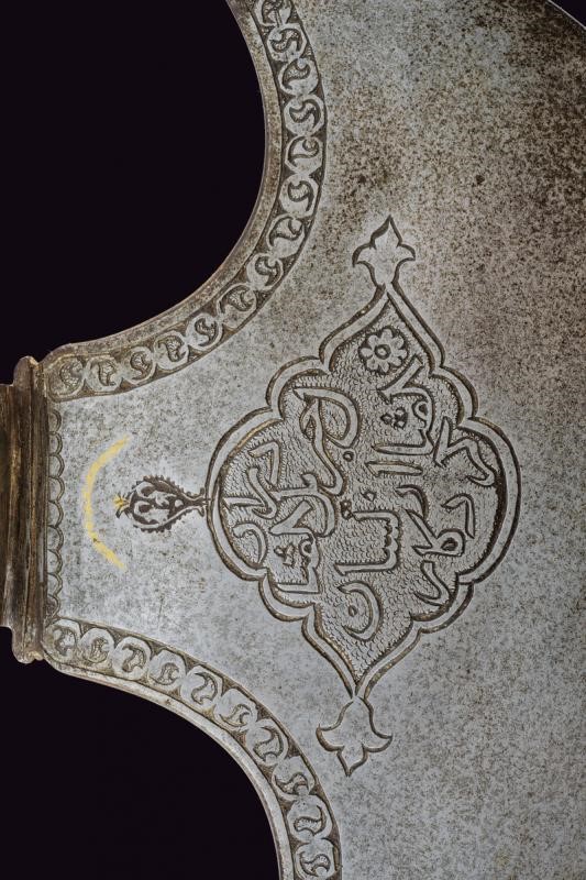 Bellissima Ascia D'onore con Fornimenti in Argento - Indopersia