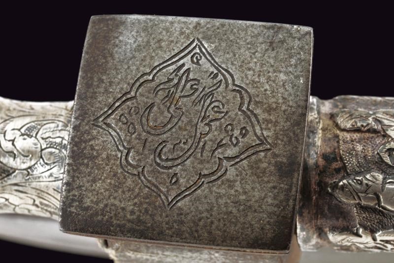 Bellissima Ascia D'onore con Fornimenti in Argento - Indopersia