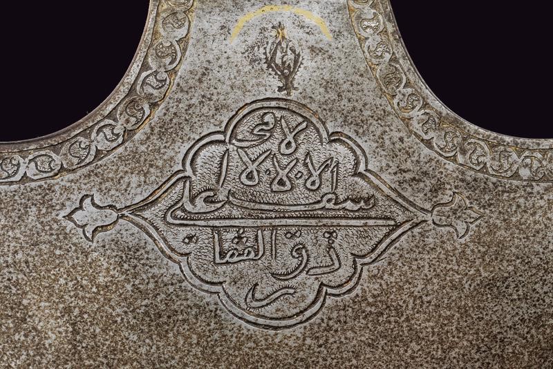 Bellissima Ascia D'onore con Fornimenti in Argento - Indopersia