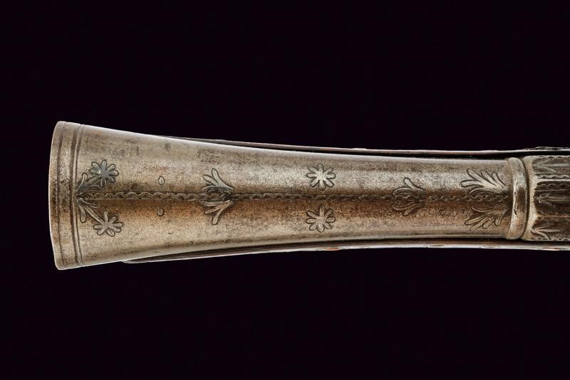 Interessante Tromboncino a Pietra Focaia con Fornimenti in Argento - Albania