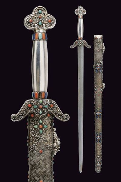Jian (spada) in Argento - Cina