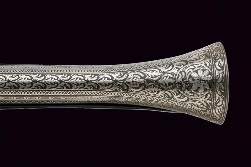 Trombone a Pietra Focaia con Canna Ageminata in Argento - Africa del Nord