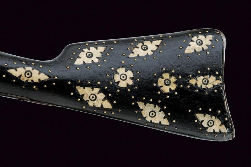 Trombone a Pietra Focaia con Canna Ageminata in Argento - Africa del Nord