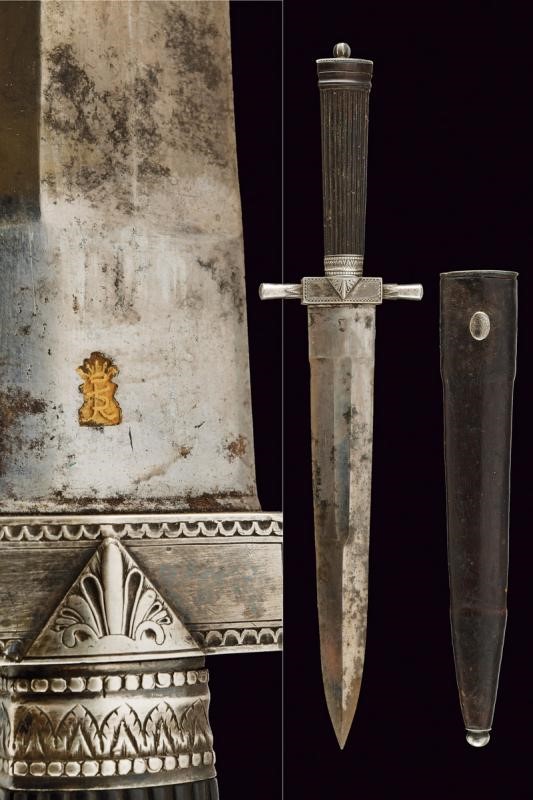 Bel Pugnale con Fornimenti in Argento - Napoli