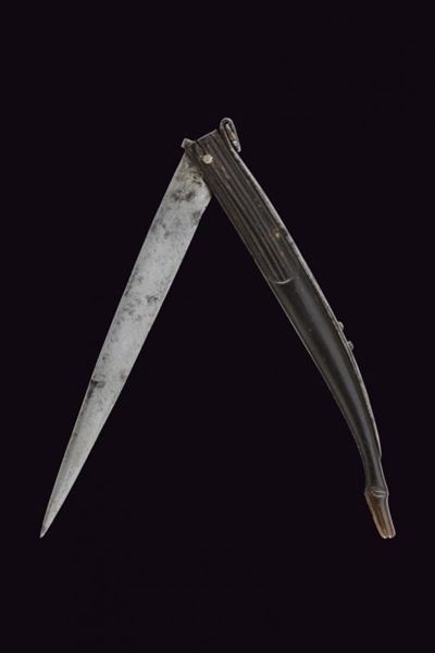 Coltello Pieghevole a Molla Fissa - Roma