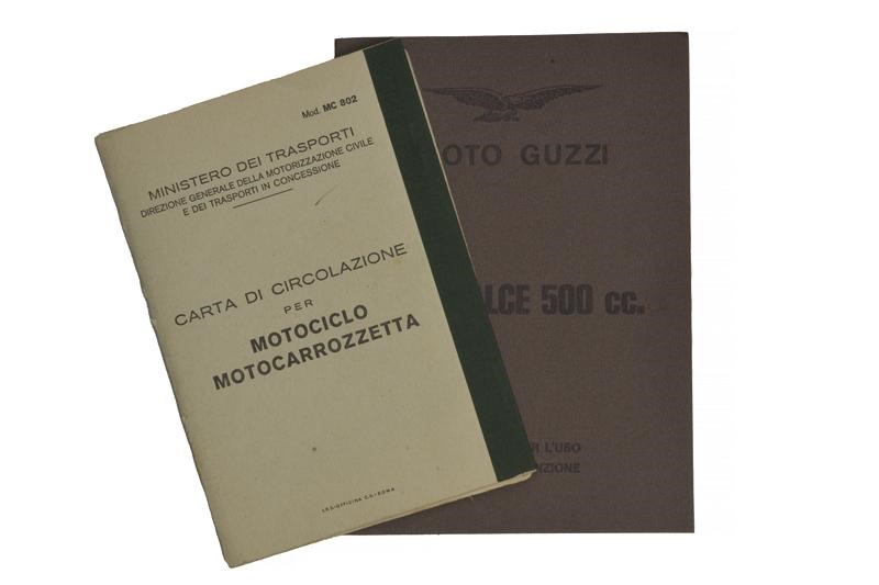 Rara Moto Guzzi Superalce 500 CC. Militare - Italia