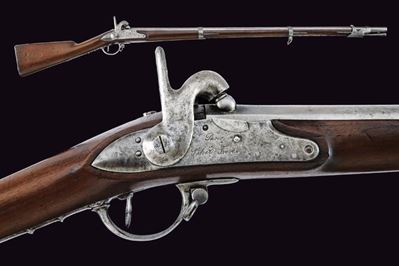 Fucile a Luminello Mod. 1822t di Pihet della Guardia Nazionale Valtellinese - Valtellina