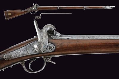 Fucile a Luminello da Fanteria Mod. 1842 con Baionetta a Ghiera - St. Etienne