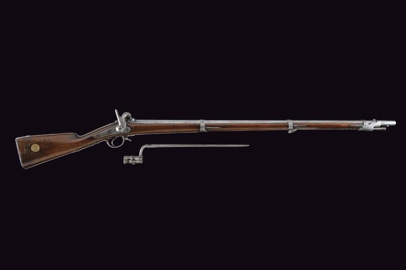 Fucile a Luminello da Fanteria Mod. 1842 con Baionetta a Ghiera - St. Etienne