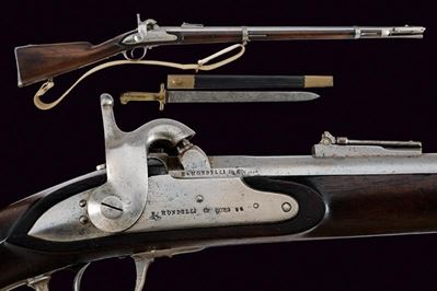 Rarissima Carabina da Bersaglieri Mod. 1856 con Baionetta - Como