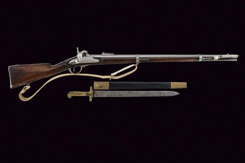 Rarissima Carabina da Bersaglieri Mod. 1856 con Baionetta - Como