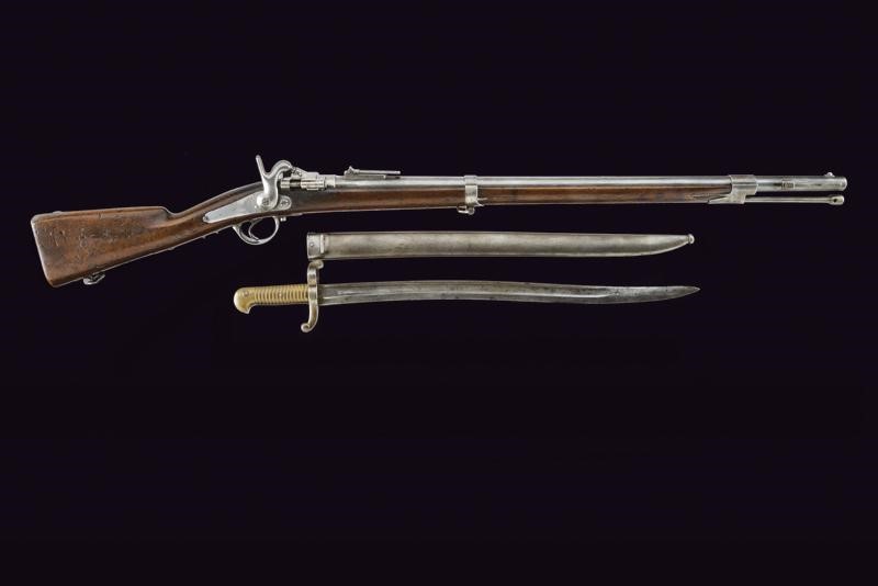 Fucile a Tabacchiera Mod. 1867 con Baionetta - Chatellerault