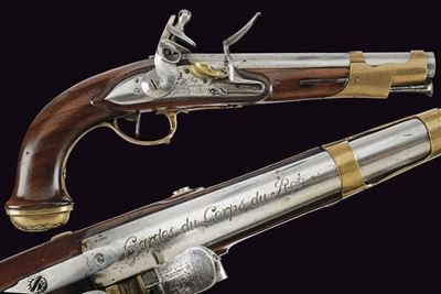 Pistola a Pietra Focaia della Guardia del Corpo Mod. 1814 - Francia