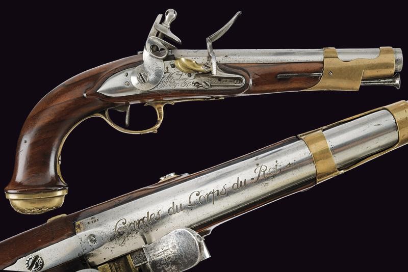 Pistola a Pietra Focaia della Guardia del Corpo Mod. 1814 - Francia
