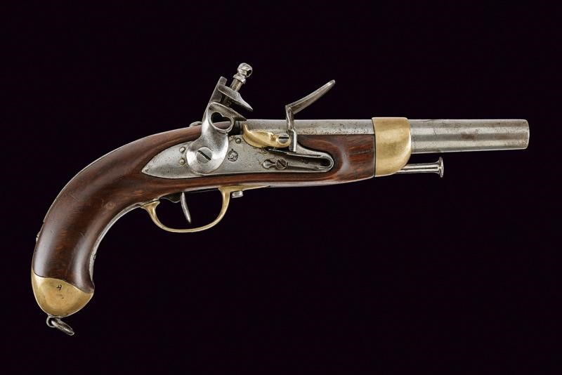 Rara Pistola Tipo Mod. 1822 a Pietra Focaia con Punzone Ottomano - Impero Ottomano