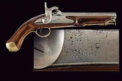 Pistola a Luminello da Marina Mod. 1844 - Torino