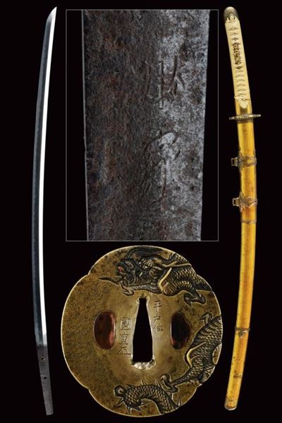 Importante Tachi con Katana-mei Katsuiye - Giappone